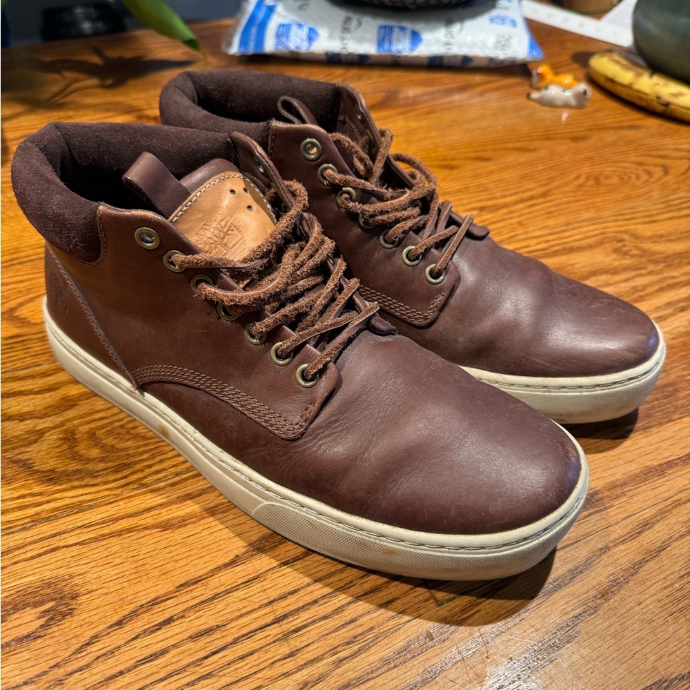 Timberland Brown Leather Chukka Boots